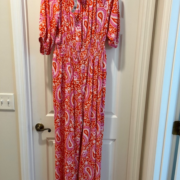Jumpsuit, off shoulder, size 16/18 - Picture 2 of 7